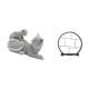 thumbnail image 5 of Estatua de gato, figura de escritorio, soporte de exhibición redondo de madera, estante de colección artístico, adorno decorativo artesanal de resina,, 5 of 8