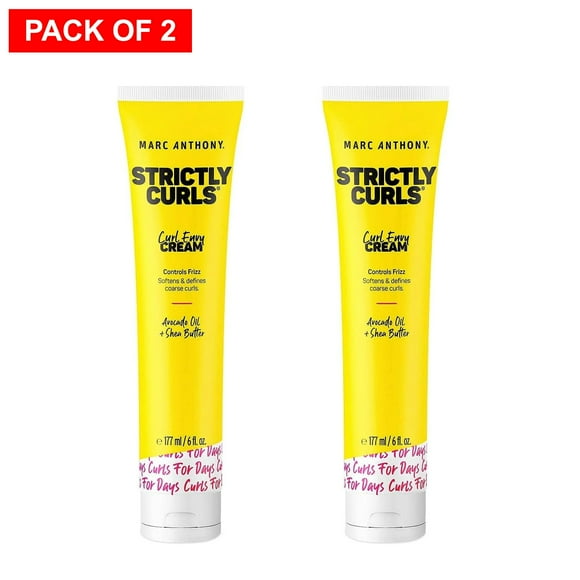 Marc Anthony Strictly Curls Curl Defining & Enhancing Curl Envy Cream, 177 ml. (Pack of 2)
