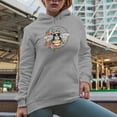 thumbnail image 2 of Sweet As Can Bee with Bee & Flowers Art Merch Gift, Heather Grey Hooded Sweatshirt or Hoodie, 2XL, 2 of 5