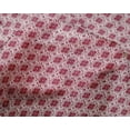 thumbnail image 4 of oneOone Silk Tabby Bright Crimson Red Fabric Geometric Check Craft Projects Decor Fabric Printed By The Yard 42 Inch Wide, 4 of 4