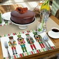 thumbnail image 7 of CounterArt "Holiday Nutcracker" 4-Pack Reversible Tabletop Placemats, 7 of 7
