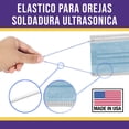 thumbnail image 2 of Mascarilla facial desechable transpirable de 3 capas (Azul Cielo) - Fabricada en EE. UU. - | Polipropileno no tejido | Bloquea el polvo y la contaminación del aire | (50 piezas) Lutema 3-Ply, 2 of 6