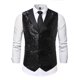 thumbnail image 2 of pstuiky Camiseta sin mangas para hombre, Blusa de negocios sin mangas con botones, cómoda y lisa, a la moda para hombre Camisas de hombre m, 2 of 9