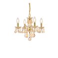 thumbnail image 3 of Elegant Lighting Rococo 15" 4 Light Royal Crystal Chandelier in Golden, 3 of 4
