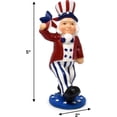 thumbnail image 3 of Gift Boutique Uncle Sam Figurines Set of 3, Patriotic Resin Decor, 5 Inch USA Statue, 4th of July Independence Day Tabletop Decorations, 3 of 6