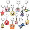 thumbnail image 2 of Llaveros de Bob Esponja, muñeco de dibujos animados, llaveros de PVC, llaveros de Anime Kawaii, Patricio, estrellas, bolsos para hombres y mujeres, colgante, decoración de coche, lindo regalo, 2 of 5