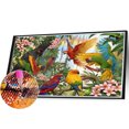 thumbnail image 2 of Pintura de diamante 5D DIY Taladro redondo completo Flor Pájaro Decoración del hogar Arte Artesanía FLhrweasw Nuevo, 2 of 9