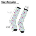 thumbnail image 2 of Naloa Happy Easter Thigh High Socks Extra Long Stretchy Sock Women Over Knee High Opaque Stocking Daily Wear, 2 of 6