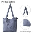 thumbnail image 3 of Women’s Corduroy Tote Bag, Casual Handbags Bags for Women Big Capacity Shoulder Shopping Bag - Dark gray, 3 of 6