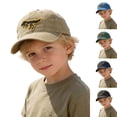 thumbnail image 6 of Krdevn Yellow Dinosaur Embroidery Washed Kids Baseball Cap Soft Adjustable Casual Outdoor Sun Hat for Toddler Boys Girls, 6 of 6