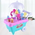 thumbnail image 3 of FELTECHELECTR 1 juego de carrito de helado de simulación para niños, mini coche de juguete con luz y música, el mejor regalo para niños y niñas (color aleatorio)., 3 of 6