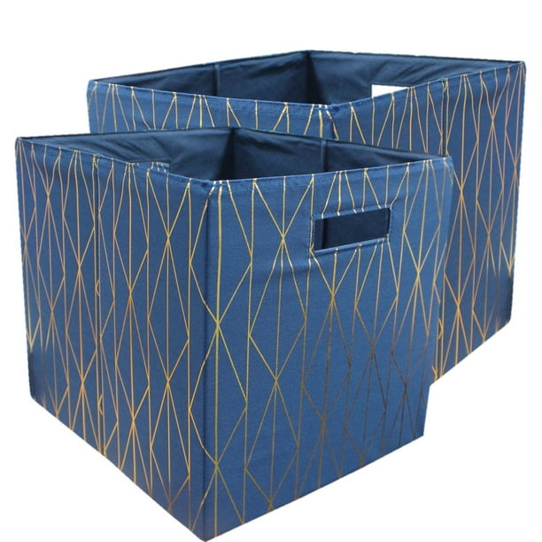 gold cube storage bins