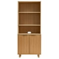 thumbnail image 2 of Better Homes & Gardens Lillian Fluted Bookcase with Doors, Natural Pine Finish, 2 of 6