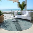 thumbnail image 6 of Addison Rugs Chantille Indoor/Outdoor Transitional Modern Teal Washable Round Rug, 8' x 8', 6 of 6