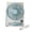 Sky Blue, variant on Compact Portable Table Fan USB Powered 6 Speeds Quiet Motor LED Display for Travel Camping Bedroom Office Desk(White)
