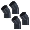 thumbnail image 1 of Uxcell Conector Adaptador de 45 Grados en Paquete de 4, Accesorio de Tubo de 1" en Codo Schedule 80 para Línea de Agua, Gris, 1 of 6