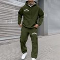 thumbnail image 2 of CONROSES Mens Sweat Suits 2 Peice Casual Tracksuit for Men Letter Graphic Y2K Long Sleeve Hoodies Pants Comfy Fall Winter Jogging Track Suits, 2 of 4