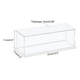thumbnail image 2 of Unique Bargains Acrylic Display Case Plastic Box Cube Storage Box Clear Assemble Showcase 31x11x11cm for Collectibles, 2 of 5
