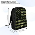 thumbnail image 4 of Gaeub American Flag Camo Print Unisex Backpacks, College Bookbag,Daypack with Padded 15" Laptop Sleeve,for School, Work, and Travel, 4 of 8