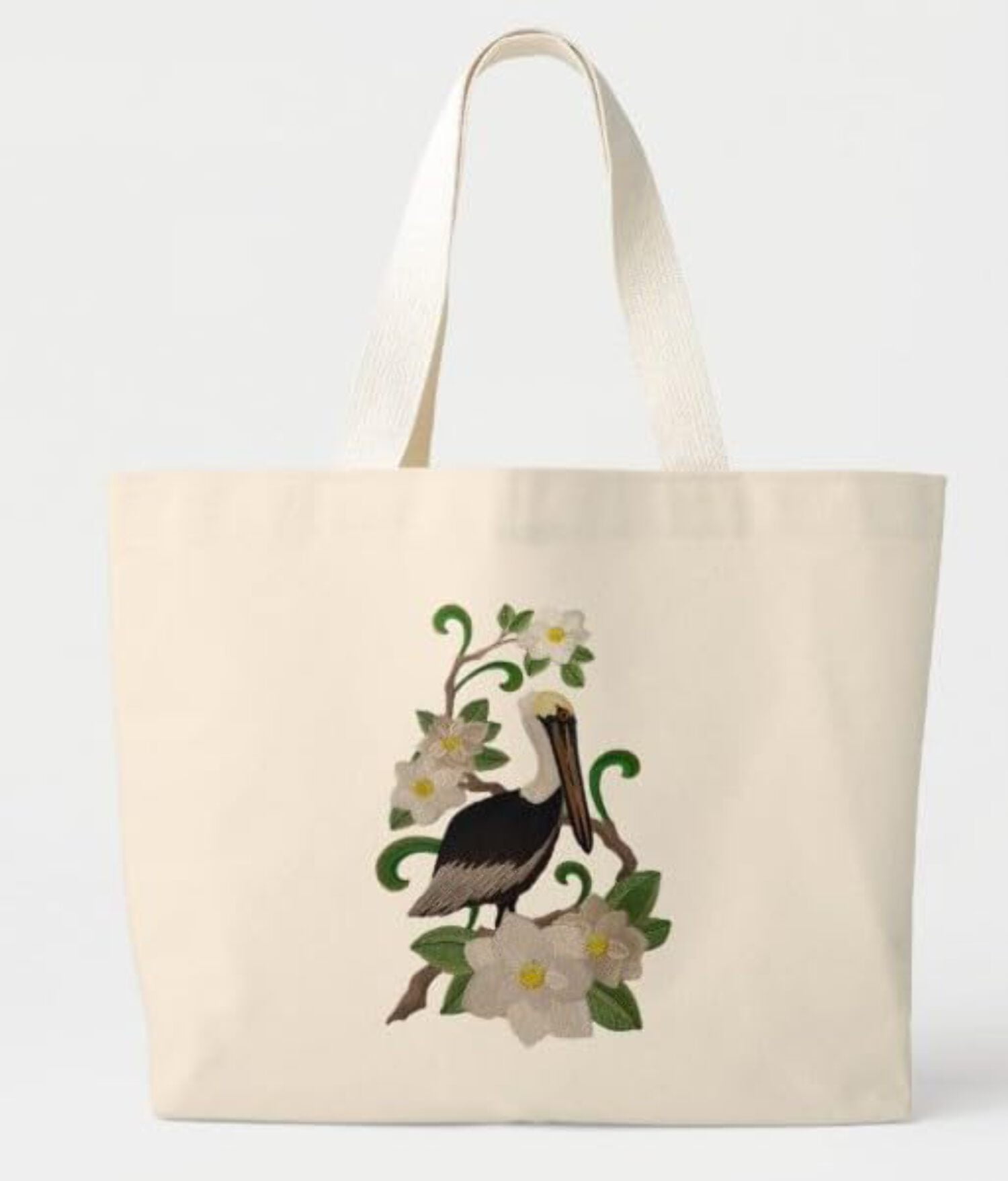 Custom Bird Louisiana Eastern Brown Pelican and Magnolia Medley - Beyond Vision (7" x 10.67")
