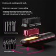 thumbnail image 3 of Cordless Hair Straightener Brush Portable Straightening Brush Negative Ion Hot Comb Hair Straightener for Women-, 3 of 5