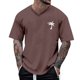 thumbnail image 1 of Playeras Para Gimnasio Hombre Camisa De Moda Para Hombre Camiseta Clásica De Manga Corta Ligera Con Botones Camiseta Casual Top, 1 of 4