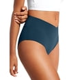 thumbnail image 4 of Bombacha de Bikini CRZ YOGA Cintura Alta con Corte en V Azul Insignia M, 4 of 5