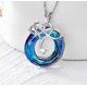 thumbnail image 2 of Hija te amo hasta que se acabe el infinito Crystal Infinity Collar Pendientes Feliz Sencillez, 2 of 2