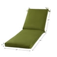 thumbnail image 5 of Greendale Home Fashions 73'' x 23'' Outdoor Chaise Lounge Cushion, Hunter Green, 5 of 8