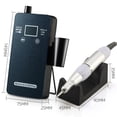 thumbnail image 3 of Labymos Portable Nail Drill Machine with Digital LCD Screen 30000RPM Touch Control Rechargeable Electric Nail File Nail Drill Pen for Acrylic Nails Manicure Pedicure Nail Grinding Polishing Cuticle, 3 of 7