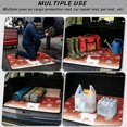 thumbnail image 3 of Bulopur Glitter Reindeer Car Trunk Mat 29" x 39", Gradient Red Snowflake Silhouette Cargo Liner, Waterproof Non-Slip Rear Cargo Mat for Xmas Decor, 3 of 7