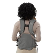 Bc Babycare Hexa Effortless Carrier, Ergonomic Carrier with Hip Seat Lumbar Support (Newborn to Toddler), Gray
