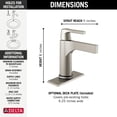 thumbnail image 2 of Delta 574T-Dst Zura Single Hole Bathroom Faucet - Bronze, 2 of 7