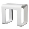thumbnail image 2 of Ancona 17” Pure Acrylic Stone Bathroom Shower Bench in Matte White, 2 of 7
