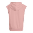 thumbnail image 4 of Kids Unisex Knit Sleeveless Shirts, Pocketed Hooded Tops for School & Outings, 5-14Y, 4 of 8
