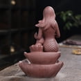 thumbnail image 2 of censer Del Tenedor Del Del Yoga Del Del Quemador Del Del Del Reflujo de La Arcilla Púrpura, 2 of 7