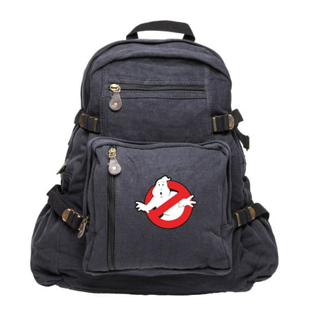 Ghostbusters Logo Army Sport Heavyweight Canvas Backpack