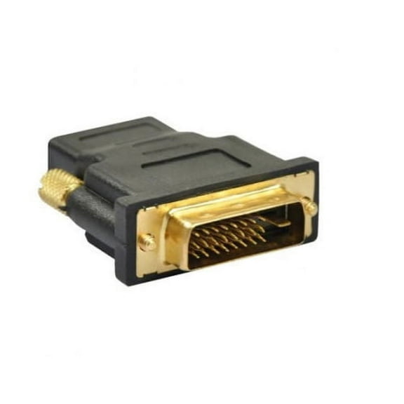 DVI-D Male (24 1 pin) to HDMI Female (19-pin) Adapter Gold DVI-M-HDMI-F