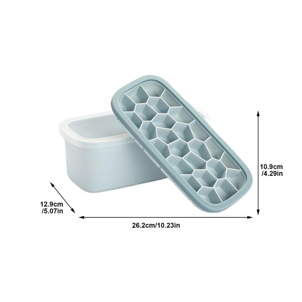 with Lid Details about   Honeycomb Silicone Ice Tray Easy To Release Ice Tray Mold.