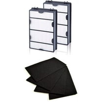 Nispira HAPF600 True HEPA (2)   Carbon Pre Filter Replacement (4) for Holmes HAPF600D HAPF600D-U2 Filter B