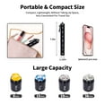 thumbnail image 2 of HOMEYA Metal Travel Pill Organizer,Portable Waterproof Large Aluminum Alloy Weekly Pill Box,BPA Free 7 Day Medicine Organizer for Vitamin,Fish Oil, Black, 2 of 8