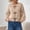 Khaki, variant on Women Fashion Casual Loose Crew Neck Toggle Button Knit Cardigan, Long Sleeve Soft Sweater Jacket Open Front Coat for Daily Wear White M(M)