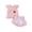 Light Pink, variant on Zaveiop Toddler Baby Girl Halloween Outfit Little Baby Girls Summer Fall Clothes Ghost Pumpkin Embroidered Flying Sleeve Ruffled Hem Shirt Tops and Plaid Shorts 2 Piece Set Size 2-3 Years