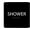 Black, variant on ADA CENTRAL SIGNS - 6" X6" Shower Sign - ADA Compliant Tactile Graphics Grade 2 Braille Text Acrylic Wall Signs - Eye Wash Station, Restroom, Bathroom Signage for Office, Home, Apartment, Restaurant
