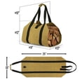 thumbnail image 2 of Bolsa de lona para troncos Chimenea Bolsa de almacenamiento de leña Soporte de troncos para exteriores de gran capacidad Soporte de troncos de madera encerada con asas Bolsa de transporte de madera r TUNC Sencillez, 2 of 5