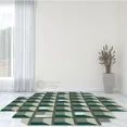 thumbnail image 4 of Hand tufted rug, Cube design carpet, Tessellated wool, 9x13, 10x14, 11x13, Living, Bed, room, area rugs, 4 of 10