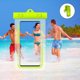 thumbnail image 1 of Funda impermeable para teléfono para playa y natación | Bolsa estanca subacuática IPX8 con cordón | Compatible con teléfonos de hasta 7,2 pulgadas | Compatible con pantallas táctiles para fotos y, 1 of 6