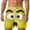 Yellow, variant on HXWCHs Men's Casual Shorts with Unique Face Print Design Lightweight Comfortable Outdoor Streetwear Fashion for Summer L Yellow