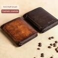 thumbnail image 3 of Men's Blocking Full Grain Leather ID Window Multi-Currency Wallet Bifold Z7W1, 3 of 9