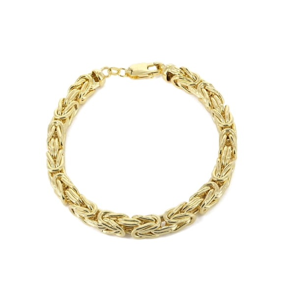 Italian Womens Byzantine Bracelet 10K/14K Yellow Gold